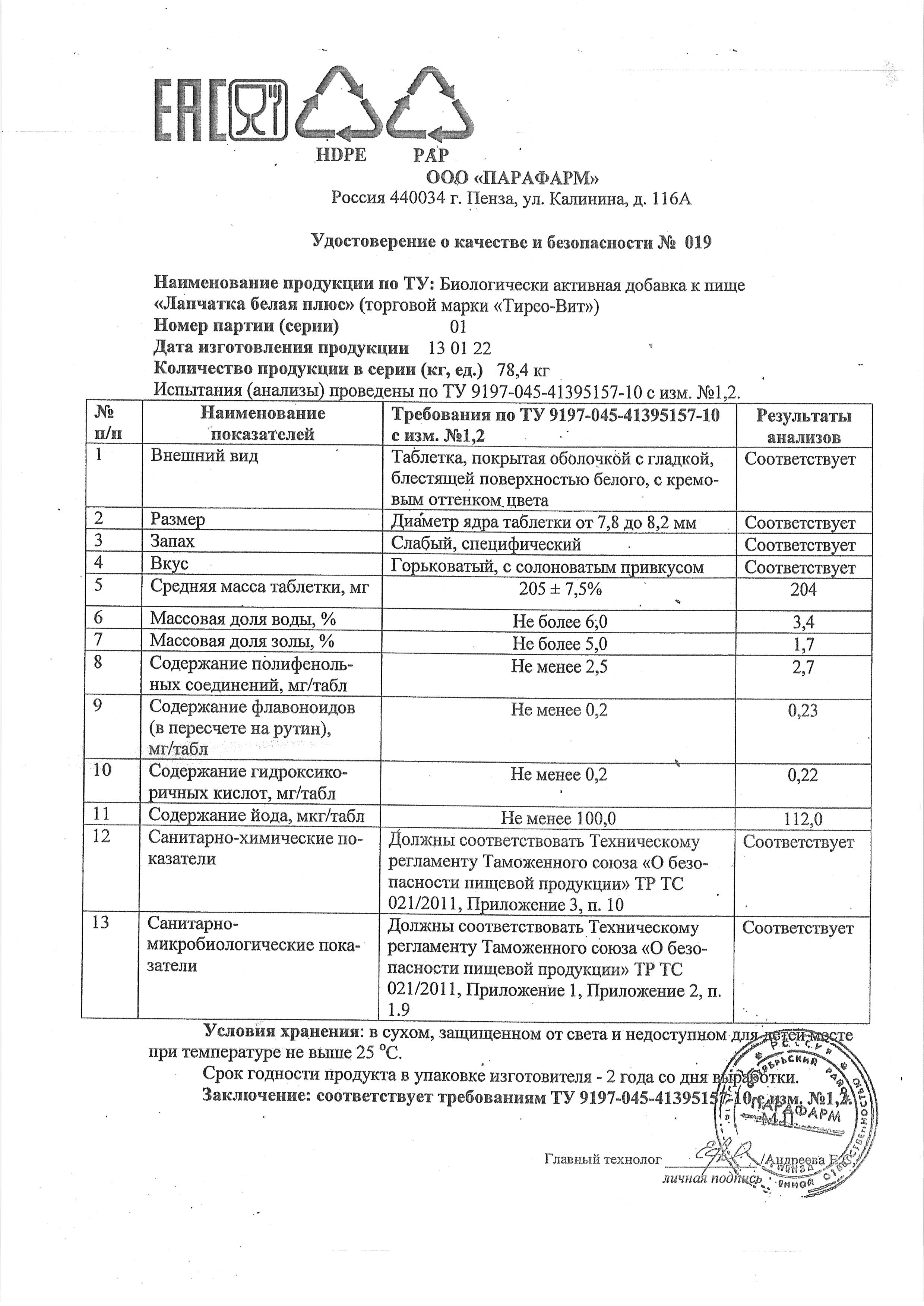 Паспорт №012022